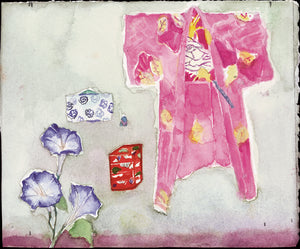 Pink Kimono Print