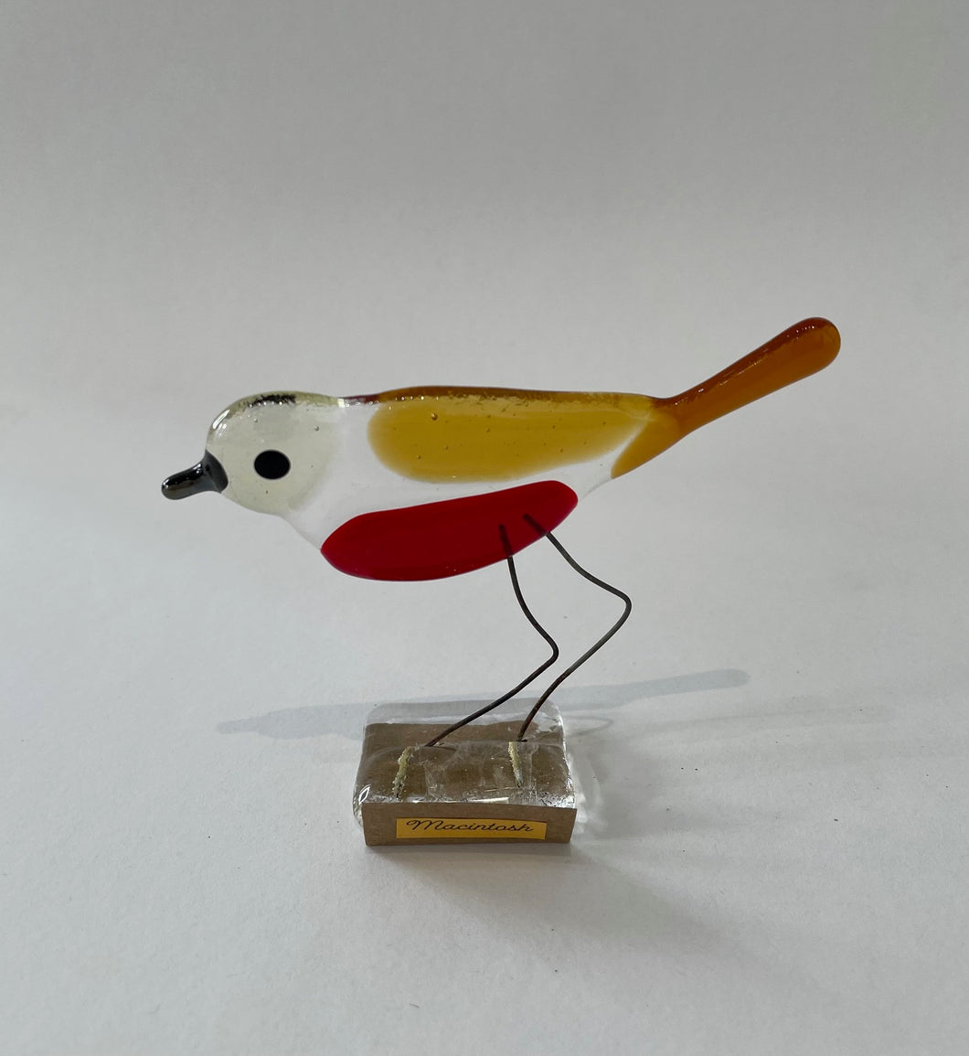 'MacIntosh' Glass Bird
