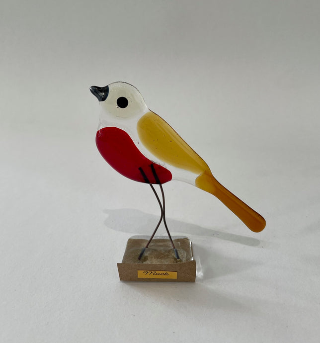 Image of a decorative glass bird