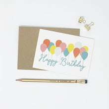Load image into Gallery viewer, Happy Birthday Balloons - Greeting Card
