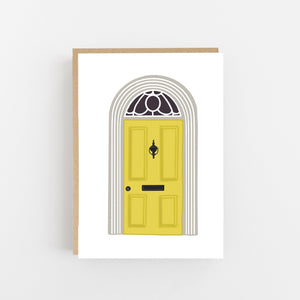 New Home - Yellow Door - Greeting Card