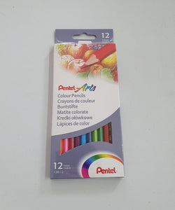 Pentel Arts 12 Colour Pencils