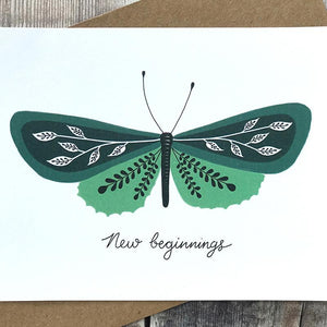 New Beginnings - Butterfly - Greeting Card