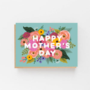 Stylish Illustrated Floral Mother's Day Card