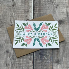 Load image into Gallery viewer, Happy Birthday - Floral Spring Design - Greeting Card
