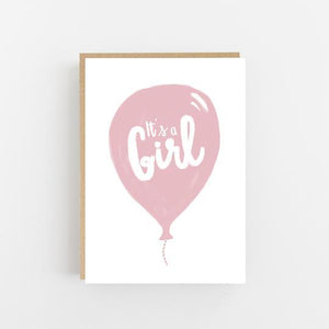 It's a Girl - Greeting Card