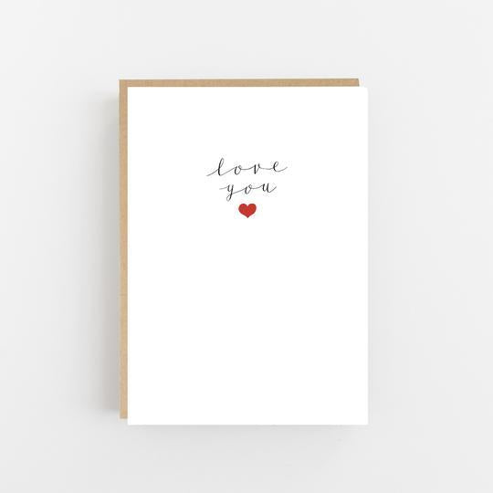 Love You- Greeting Card