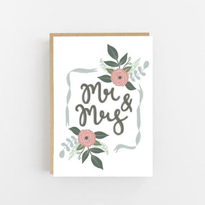 Mr & Mrs- Greeting Card